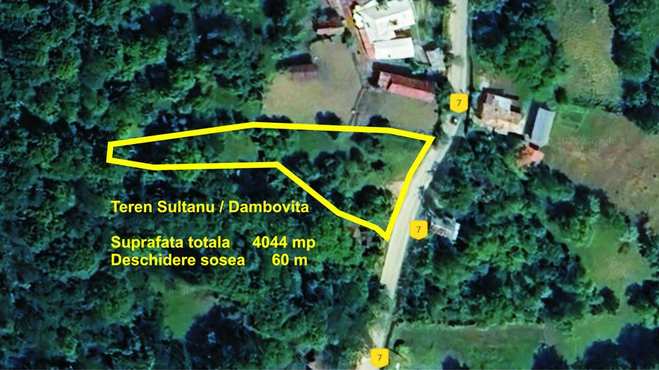 DAMBOVITA - VISINESTI - SULTANU, TEREN 4044 mp, pretabil investitie - Poză 1