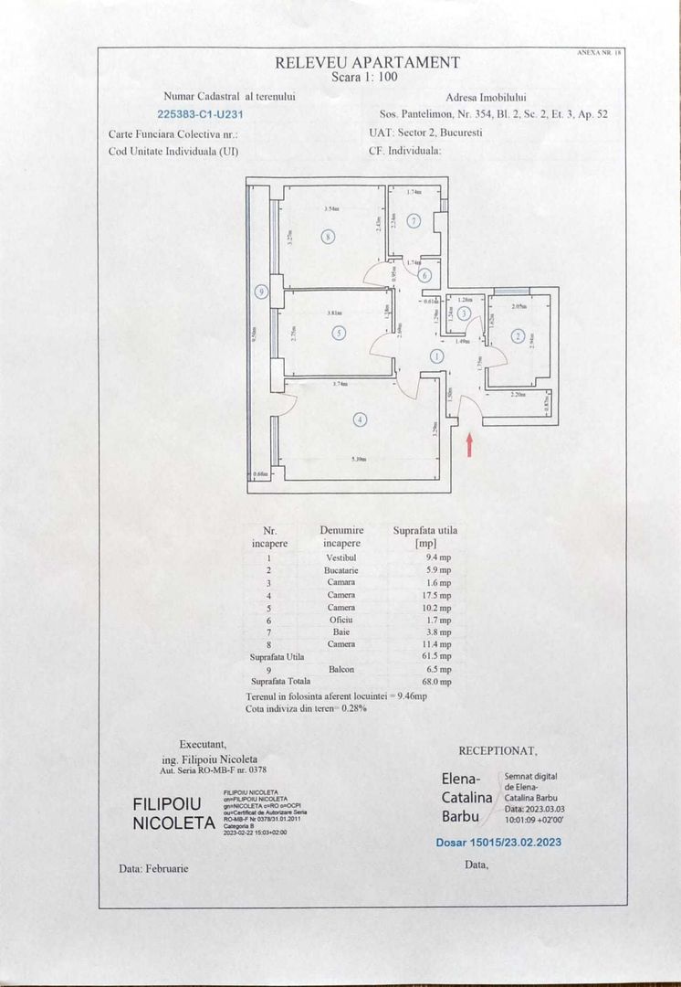 Apartament 3 camere, decomandat, Pantelimon - Poză 1