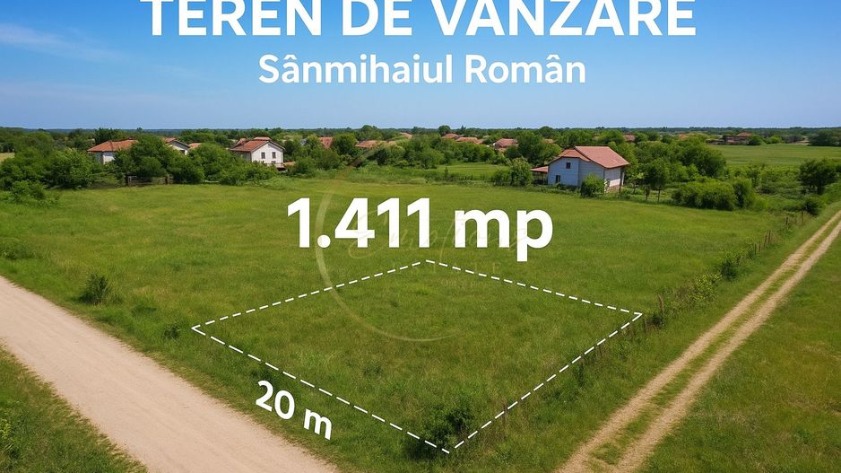 COMISON 0% | Teren intravilan - Sanmihaiul Român - Poză 1
