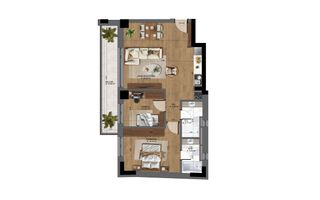 Apartament 3 camere nou,  Pta-Unirii AP09B - Schiță 20