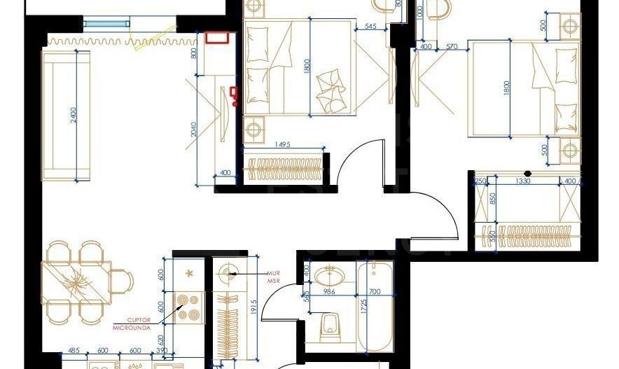 Vânzare, apartament, 2 camere, Complexul Oasis, Râșcani - Poză 20