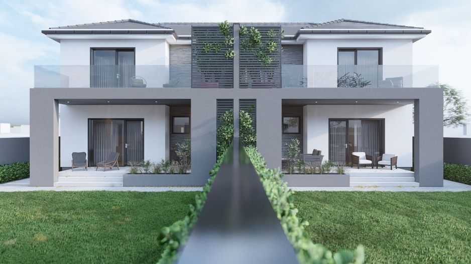 Duplex 4 camere - pompa de caldura, panouri fotovoltaice - Sacalaz - Poză 1