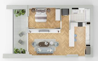 apartament 2 camera lakefield A1.2 - Schiță 1