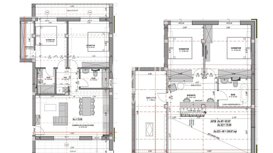 Penthouse 6 camere, 3 bai, dressing, finisat la cheie (NCL-COL-ap.39) - Poză 3