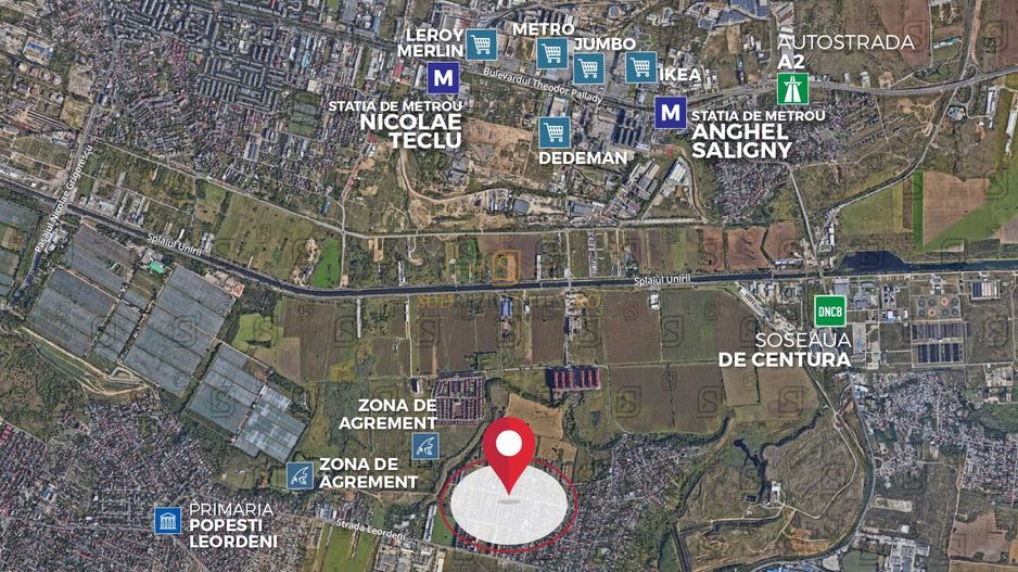 Teren intravilan de vanzare, 1705 mp, Popesti Leordeni - Poză 5