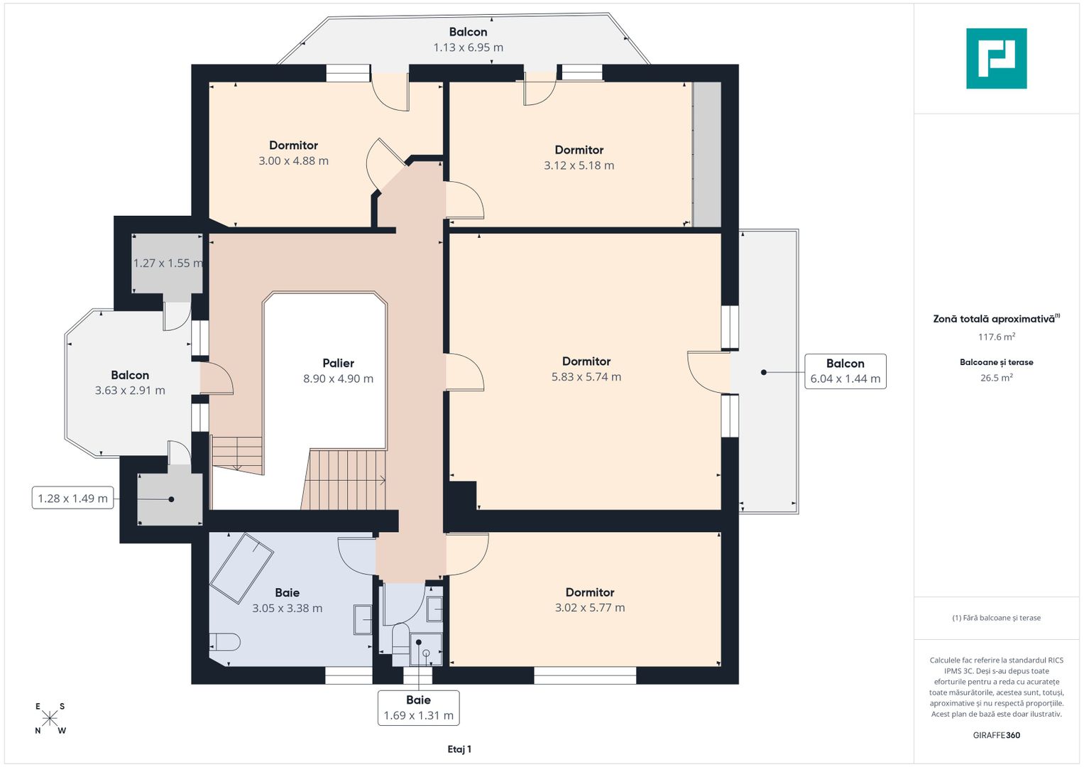 Vilă 343 mp utili, teren 600 mp, Oncea – Oradea - Poză 36