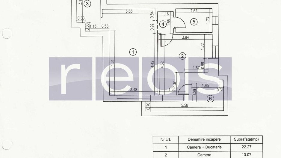 VANZARE APARTAMENT 2 CAMERE EDENIA TITAN SEMIDECOMANDAT 55MP - Poză 9
