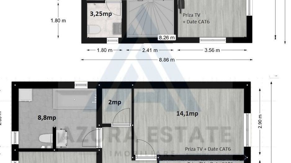 Casa individuala 4 camere 2 bai si teren 573 mp in Bavaria Park - Poză 15
