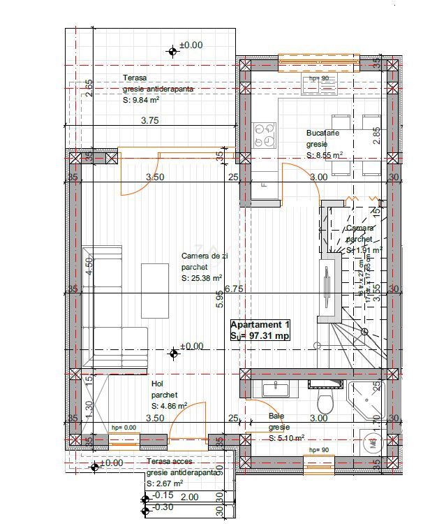 La asfalt. Pozitie excelenta. 3 dormitoare. Parcare. - Poză 19