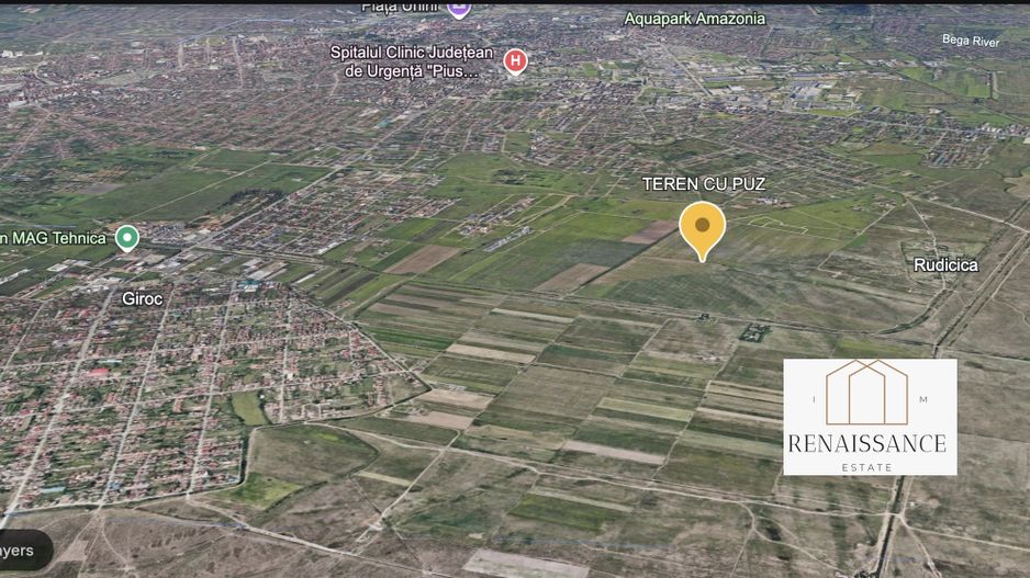 Giroc Teren 31 Hectare cu PUZ | Destinatie Mixta - Blocuri max P+5+R - Poză 2