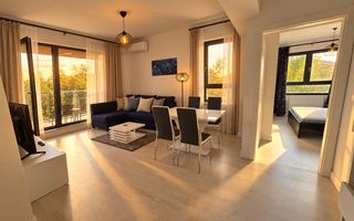Apartament 2 camere de închiriat în Pipera, 56 mp, 550 €/lună, mobilat - Poză 1
