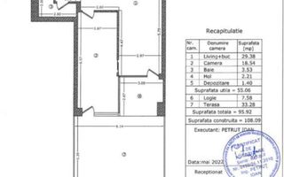 AP. 2 CAMERE MARMURA RESIDENCE, LOC PARCARE, BLOC NOU, CURTE, COMIS 0% - Schiță 16