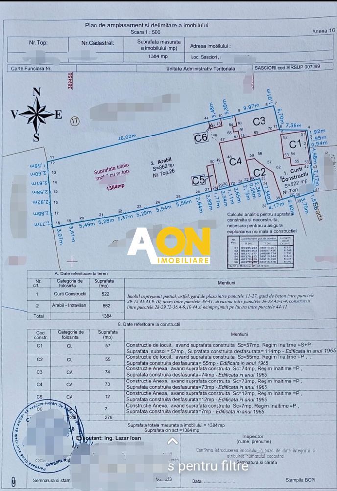 Casa tradițională de vânzare în Săsciori, Alba, 1384 mp teren - Schiță 16