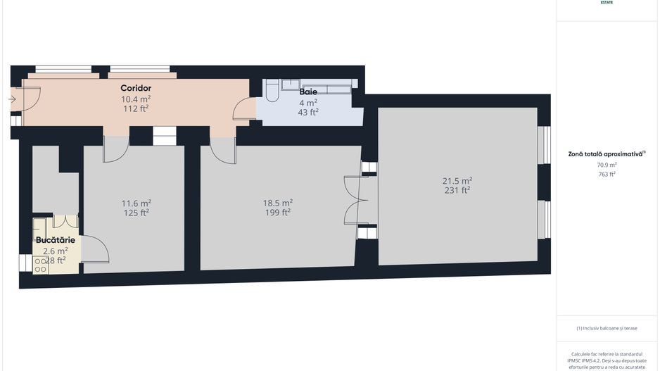 Casă cu 2 camere -  Zonă Centrală - Timișoara - Poză 22