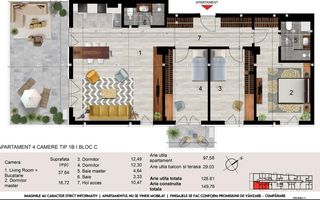 Apartament studio 2/ 3/ 4 camere cu parcare zona Baneasa - Poză 5