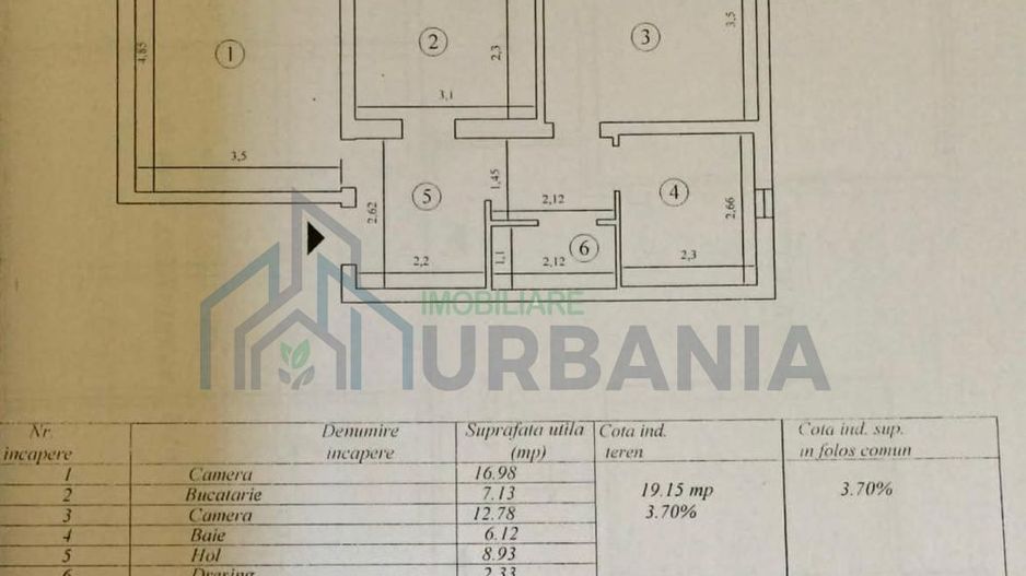 Apartament 2 camere, mobilat și utilat, cu loc de parcare, Bucium, str. Visan, Cris Estate - Poză 8