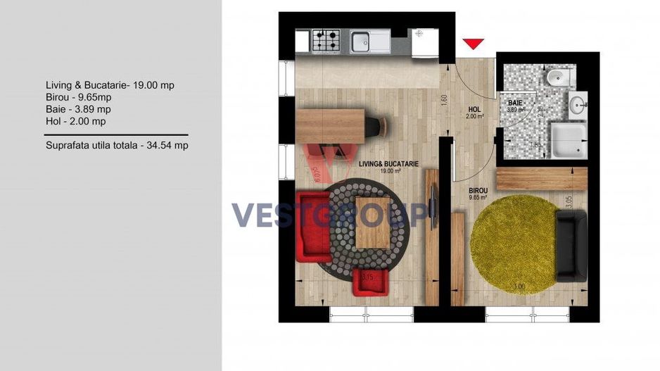Apartament 2 camereDirect Dezvoltator Weiner 12 Residence Militari - Poză 16