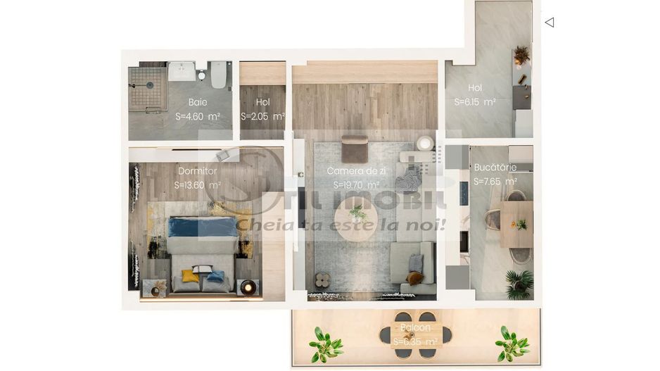 Apartament 2 camere 60mp  - Valea Lupului - Poză 1