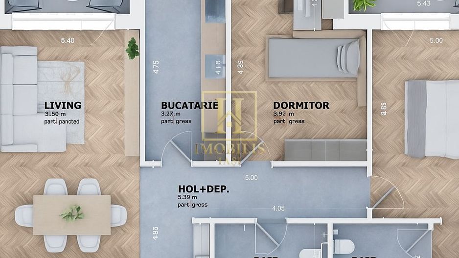 Complex Rezidential ! Apartament 3 camere, Dec., 2bai, 83mp-Tatarasi - Poză 5