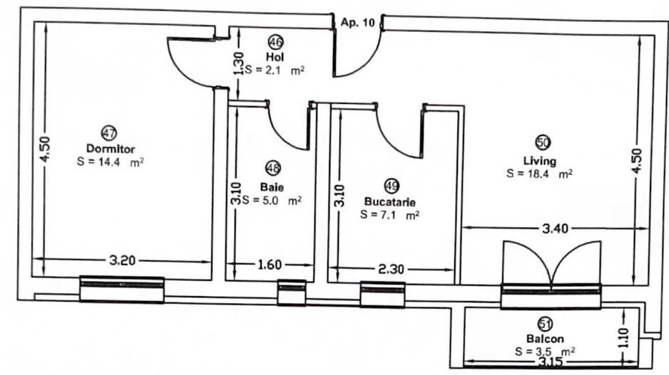 Apartament 2 camere decomandat - MOBILAT - GIROC PREMIUM RESIDENCE - Poză 8