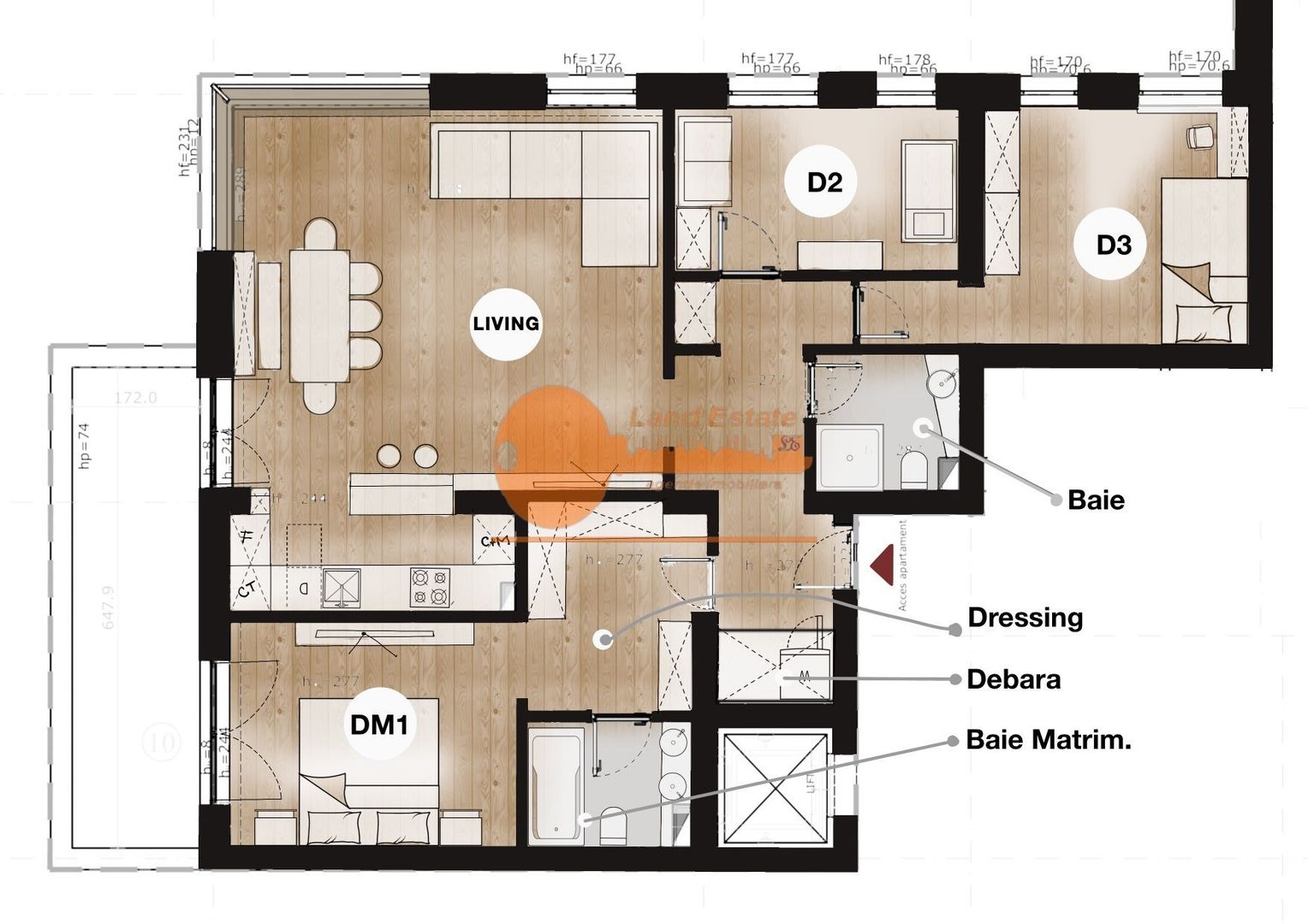 4 camere LAcul Tei ( parcare ) - Poză 8