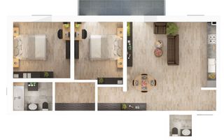 Apartament 3 camere Piata Rahovei, Dedeman, Sibiu - Schiță 5