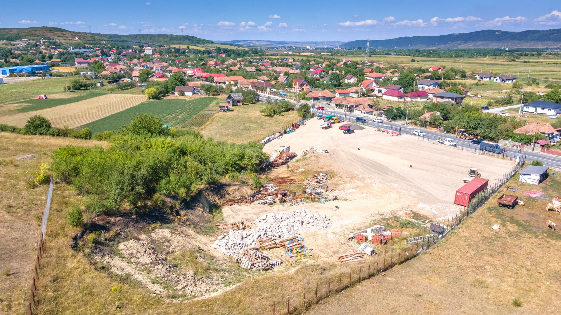 Teren intravilan 7160mp - front 90mp la DN1C - Rascruci - Bontida - Poză 3