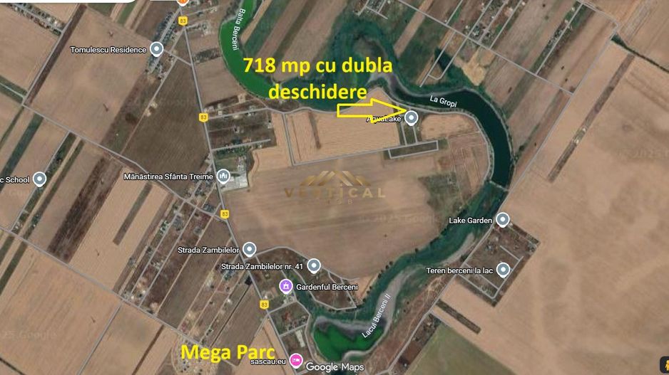 Ocazie, Teren 718 mp, lac, Berceni/ Vidra - Poză 2