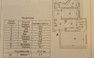 Apartament 3 camere, decomandat, etaj 4, zona centrala Iasi - vanzare - Poză 1