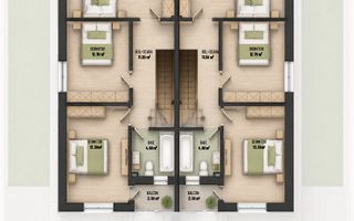 Vila tip duplex str. Gloriei, Bragadiru. P+1+POD - Schiță 9