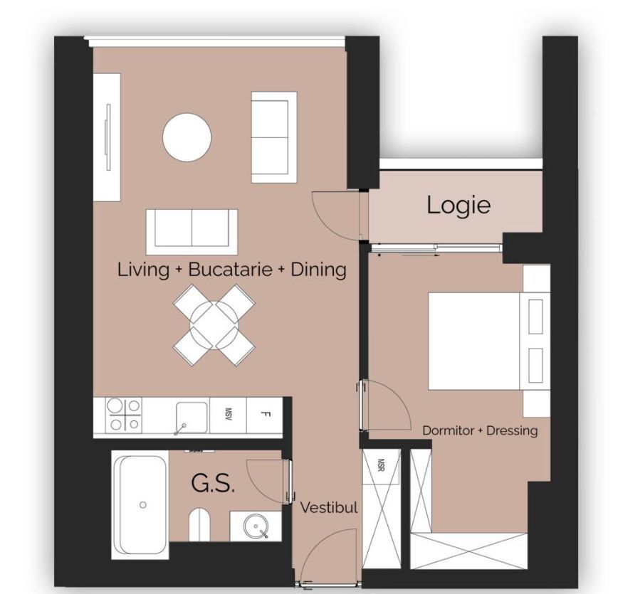 APARTAMENT 2 CAMERE | PROIECT NOU | BANEASA - Poză 4