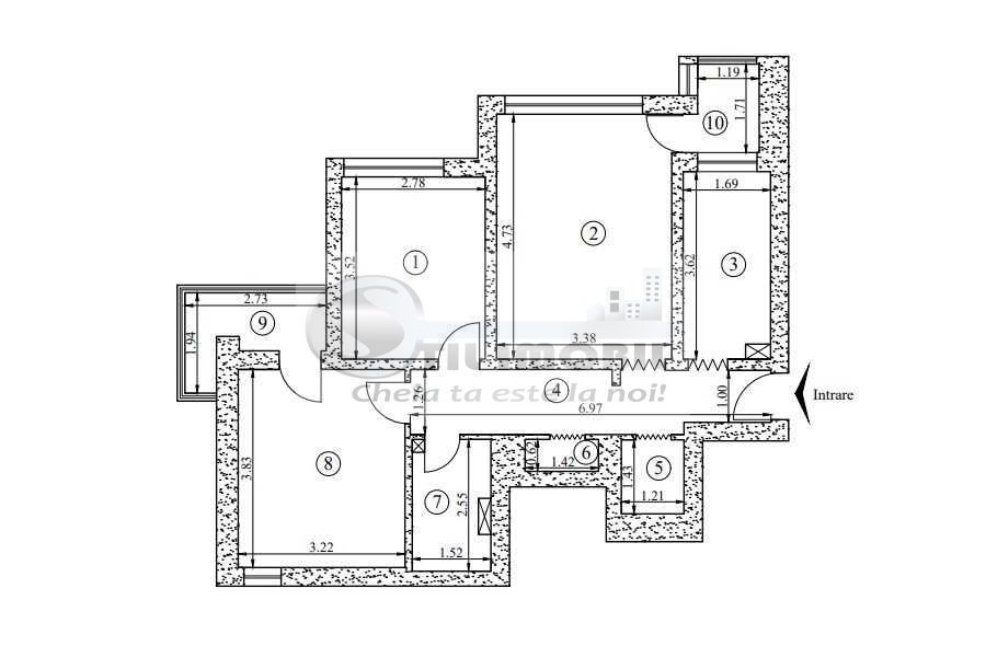 Apartament 3 camere , complet mobilat si utilat in Podu Ros 139.900 € - Poză 10
