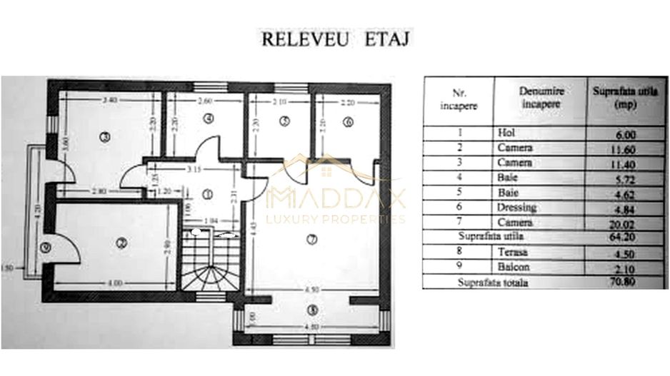 Vila *P+1* // 5 camere // 154 mp utili // teren 700 mp // Corbeanca - Schiță 58