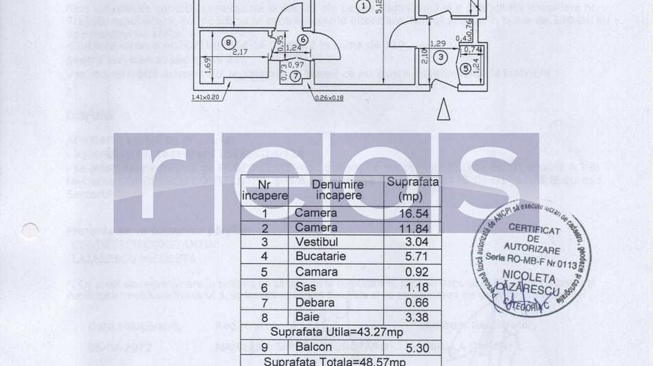 VANZARE 2 CAMERE | SEMIDECOMANDAT | ZONA CAMPIA LIBERTATII - Poză 8