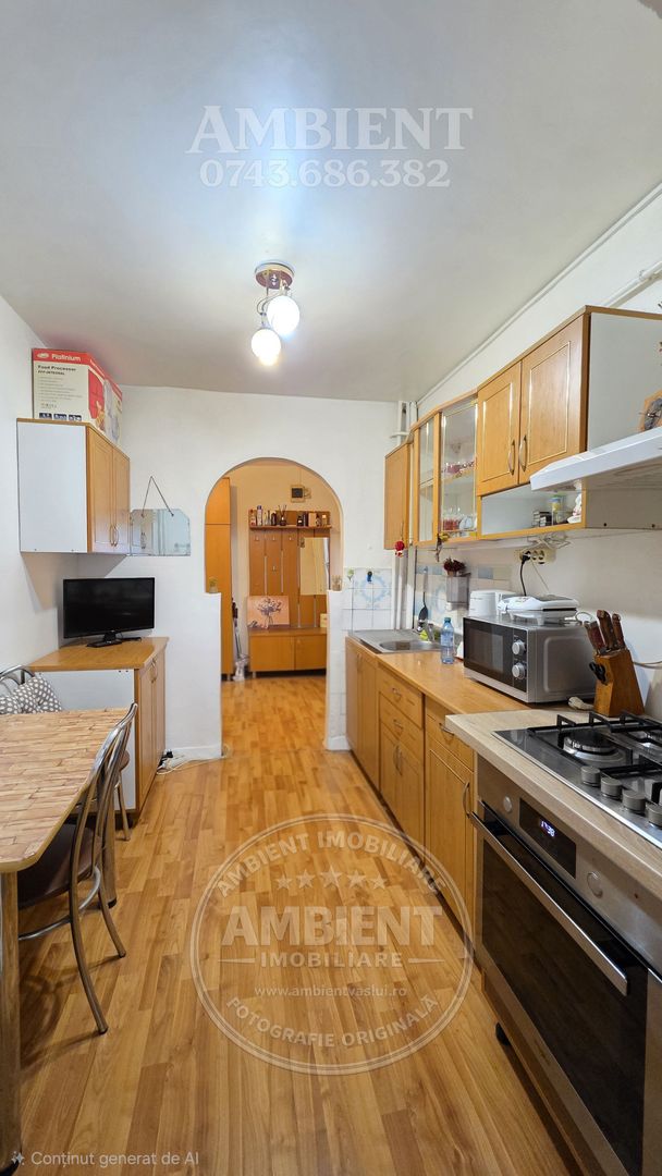 Apartament cu 3 camere, parter, mobilat și utilat, VASLUI - zona CARTIER; - Poză 5