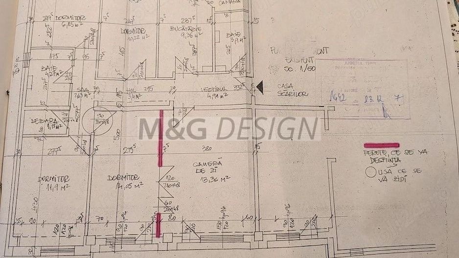 5 camere Girocului-Judetean etaj 1 , 100mp - Poză 1