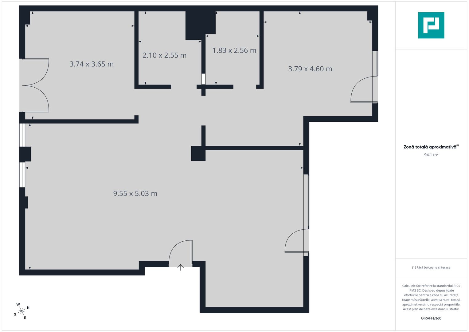 Apartament 3 camere, Iosia, 93.05 mp - Poză 9