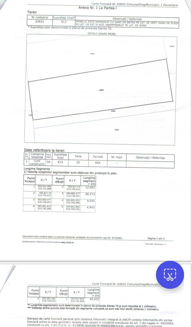Teren intravilan 613 mp - 1 Decembrie, Ilfov - Poză 3