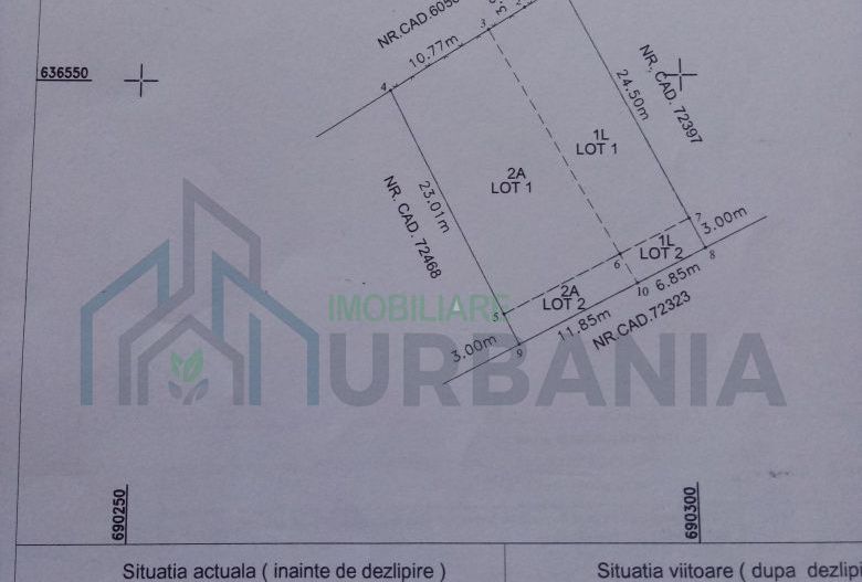 Teren intravilan de vanzare in Rediu Iasi, str. Poieni - Poză 1