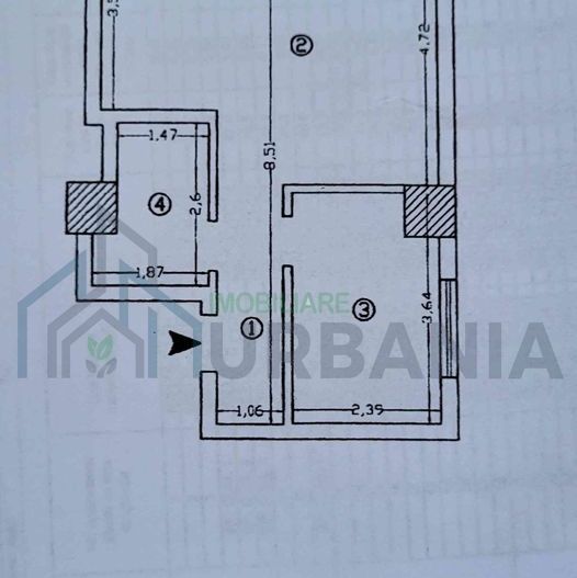 Apartament 2 camere, open space, Palas-Lazăr Residence, Iași, 43,20 mp, etaj 8/11, mobilat-utilat, 140.000 € - Poză 2