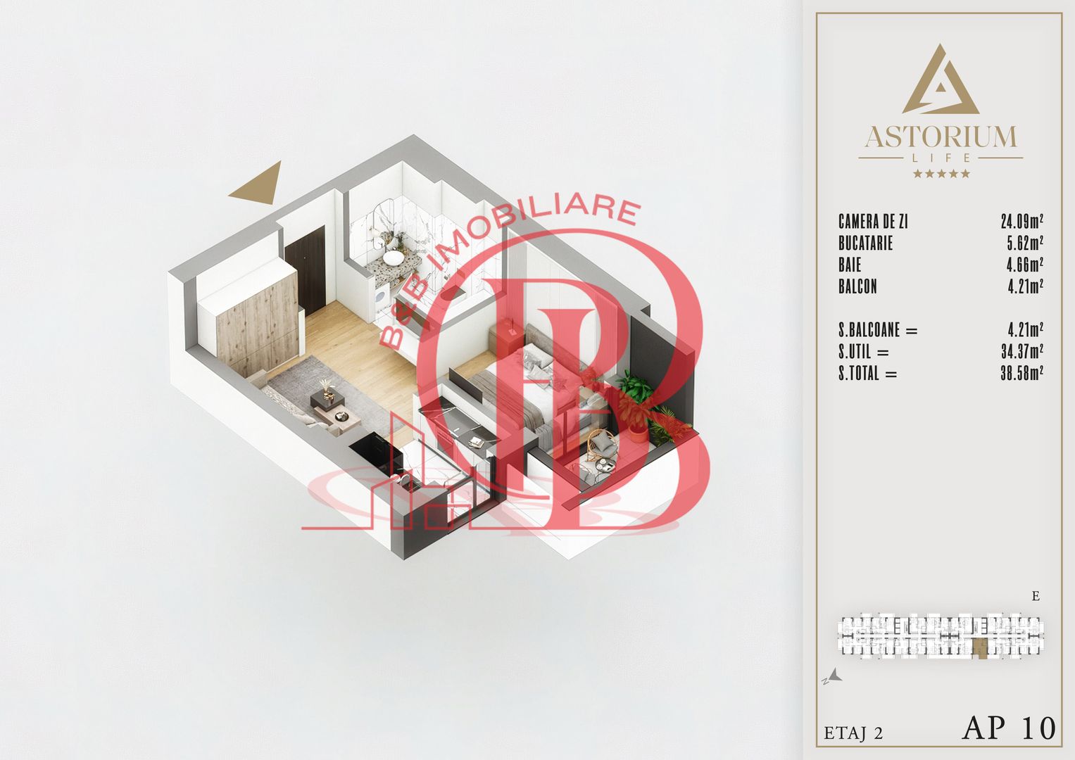 studio proiect premium izolatie fonica - Schiță 1