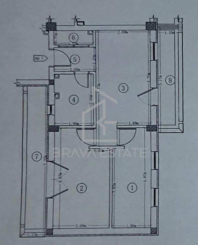 Apartament 3 camere , 43mp , 2 balcoane, zona Eroilor Floresti - Poză 16