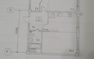 Apartament cu 2 camere, Centru - Poză 19