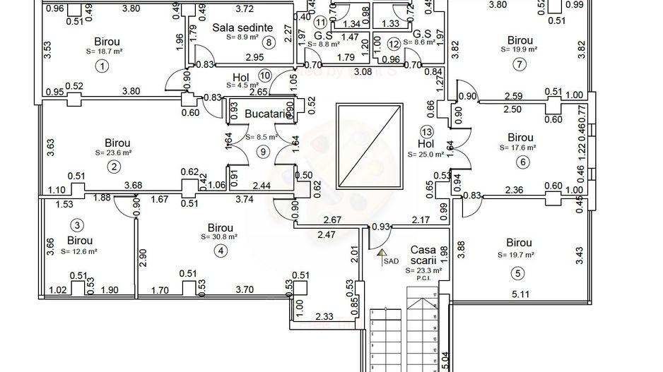 Spațiu pentru birouri langa Funshop Buziașului - Poză 35