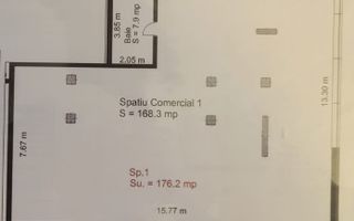 Spatiu comercial de inchiriat pe Calea Surii Mici-176mp- Finisat Cheie - Poză 3