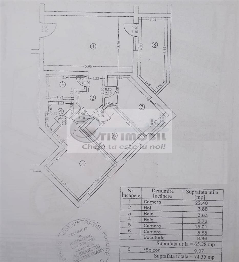 Apartament 3 camere de lux în Copou – Mobilat complet Pret 235,000 € - Poză 18