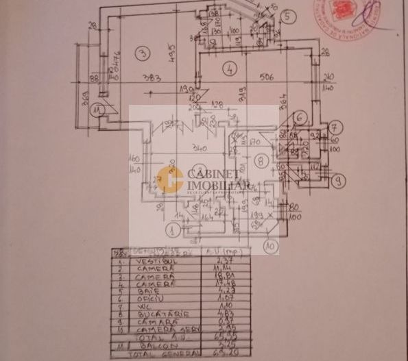 3 camere | Etaj 3/4 | Nemobilat | Universitate - Piata C. A . Rosetti - Poză 25