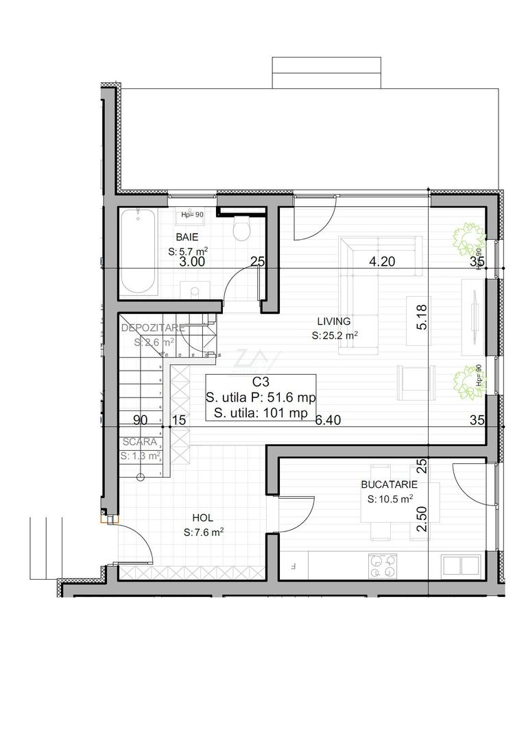 Locatie excelenta - langa Musicescu. 3 dormitoare. 2 locuri parcare. - Poză 19