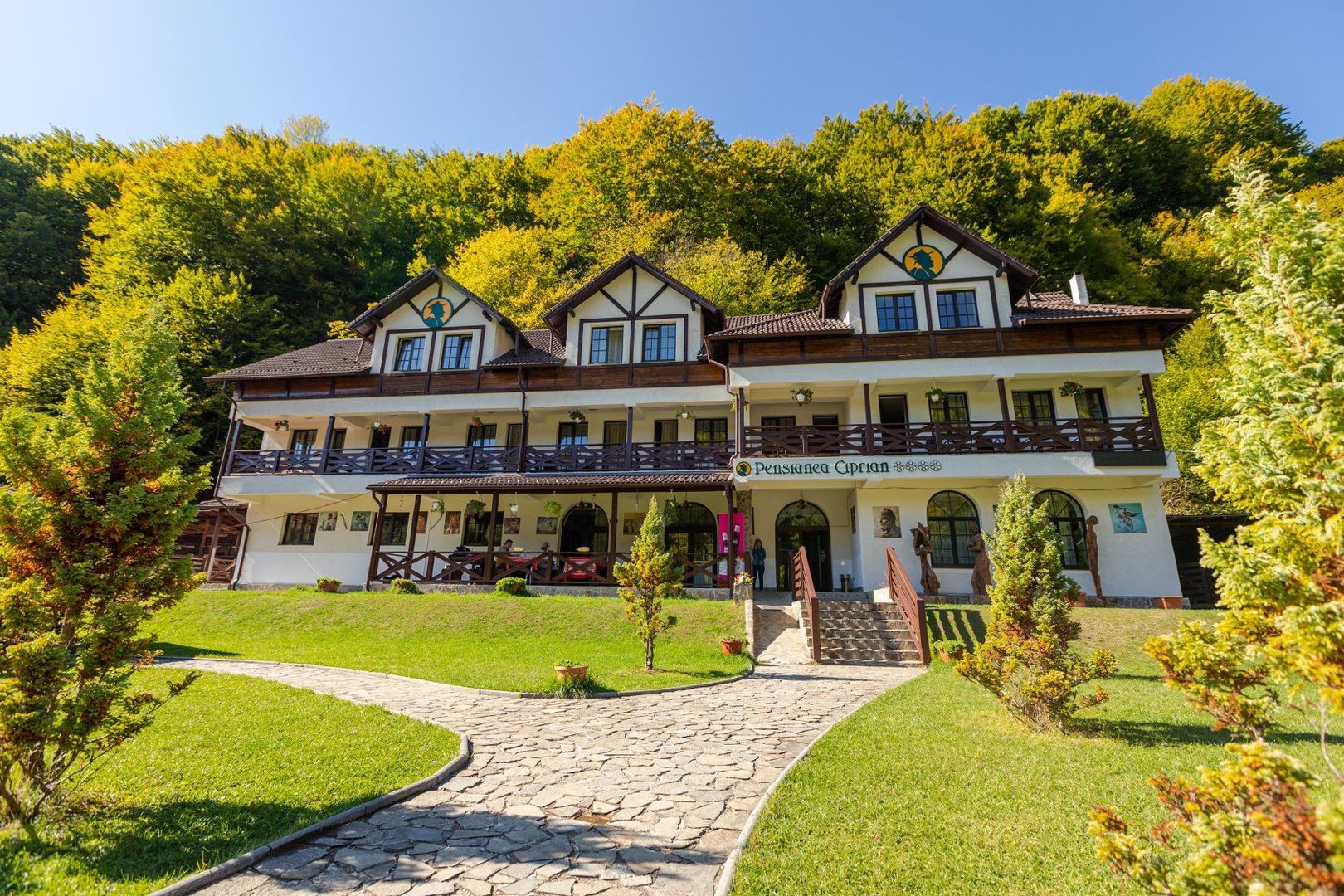 Pensiune de Vânzare în Brădetu – Acces la Apă Sulfuroasă, Vedere rau si munte - Poză 16