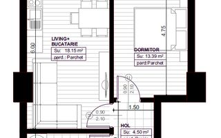 Intabulat - Copou - Royal Town - 2 camere - 49,77 mp - Schiță 8